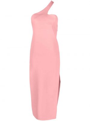 Sukienka koktajlowa z otwartymi plecami Sportmax różowa