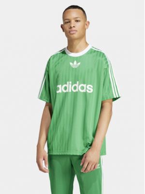 Tričko relaxed fit Adidas zelené
