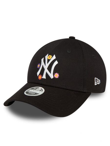 Gėlėtas kepurė su snapeliu New Era juoda