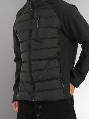 Водоустойчиво палто от софтшел River Club черно