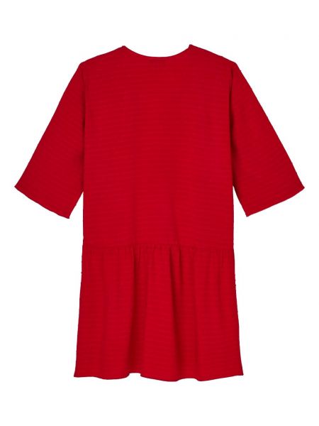 Sukienka mini z dekoltem w serek Vilebrequin czerwona
