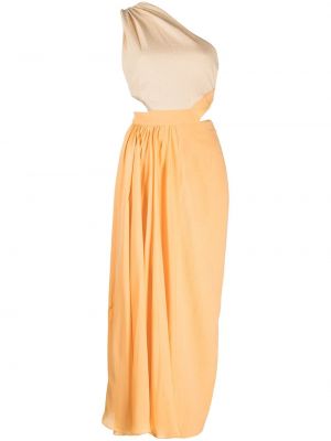 Midi šaty Jonathan Simkhai oranžové