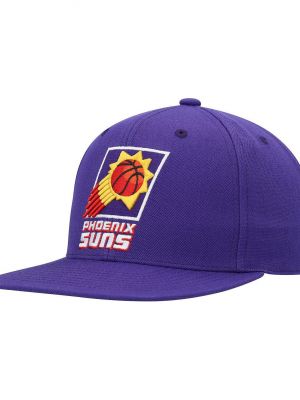 Приталенная шляпа Mitchell & Ness фиолетовая