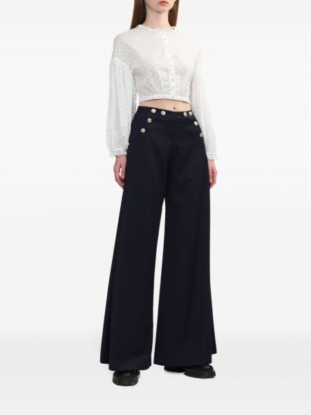Kalhoty s knoflíky Yuhan Wang