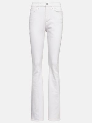 Skinny fit džínsy s vysokým pásom Frame biela