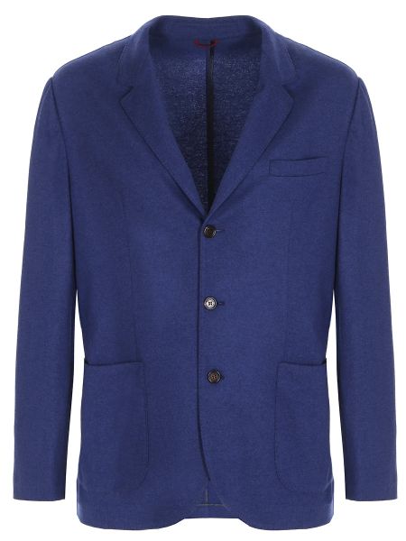 Кашемировый пиджак Brunello Cucinelli синий