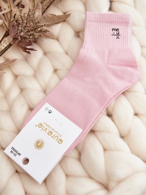 Medvilninės kojines Kesi rožinė