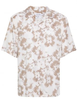 Lyocellová kvetinová košeľa s potlačou Calvin Klein
