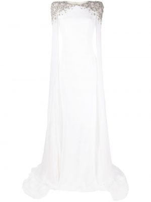 Křišťálové večerní šaty Jenny Packham bílé