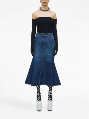 Džínová sukně Marc Jacobs modré