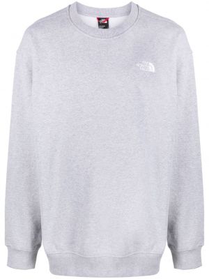 Sweatshirt aus baumwoll mit print The North Face grau