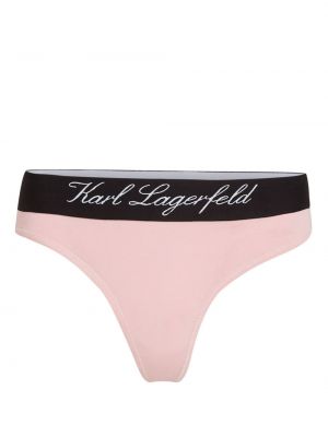 Pyjama à imprimé Karl Lagerfeld rose