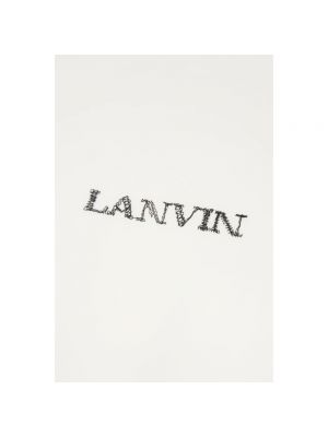 Camisa de algodón oversized Lanvin blanco