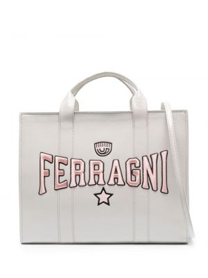 Kožená nákupná taška Chiara Ferragni