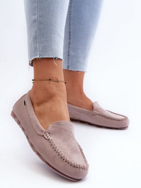 Seemisnahksed loafer-kingad Kesi lilla