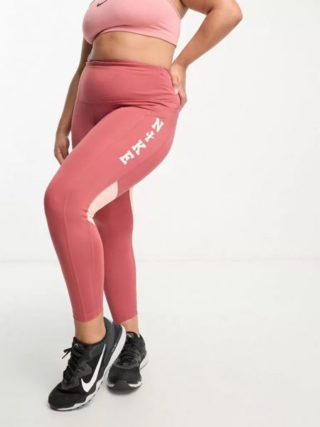 Бег леггинсы Nike розовые