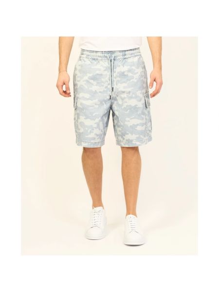 Jeans shorts aus baumwoll mit camouflage-print Armani Exchange