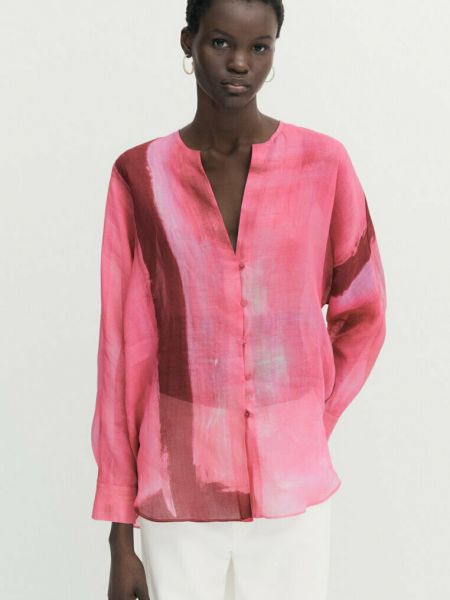 Блузка Massimo Dutti розовая
