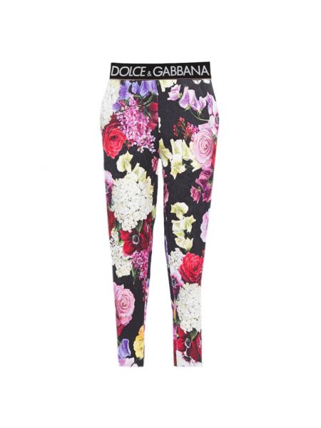 Obcisłe spodnie z nadrukiem Dolce And Gabbana