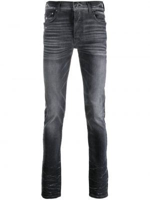 Skinny džíny s nízkým pasem Amiri šedé