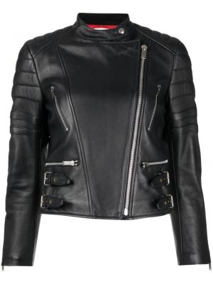 Kožená bunda Céline Pre-owned černá