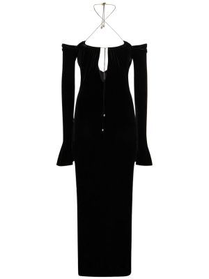Aksamitna sukienka midi 16arlington czarna