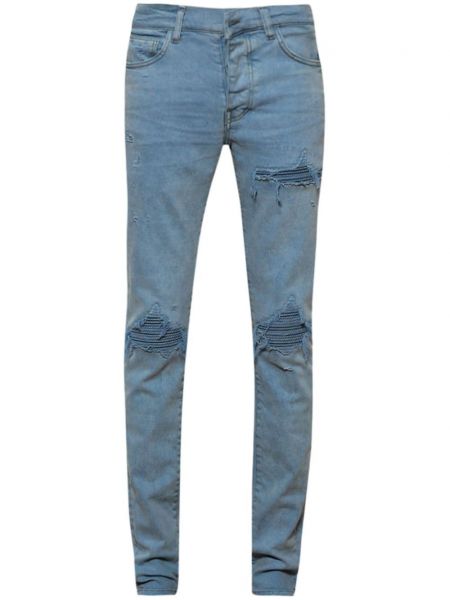 Skinny fit džínsy so sieťovinou Amiri modrá