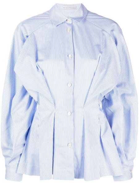 Camicia di cotone a righe Palmer//harding blu