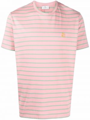 T-shirt ricamato Etro rosa