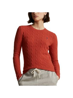 Cárdigan de tela jersey de cuello redondo Polo Ralph Lauren rojo