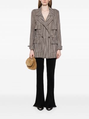 Veste en tweed Chanel Pre-owned marron
