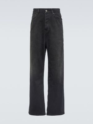 Pantalon en coton Balenciaga noir