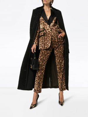 Blazer leopardo Dolce & Gabbana marrón