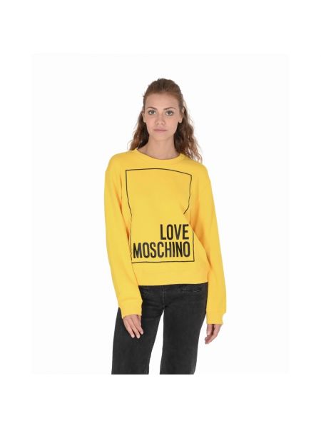 Bluza bawełniana Love Moschino żółta