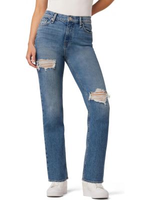 Прямые джинсы с высокой талией Hudson Jeans