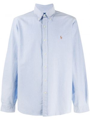 Hemd mit stickerei aus baumwoll Polo Ralph Lauren blau