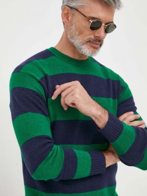 Gyapjú pulóver United Colors Of Benetton zöld