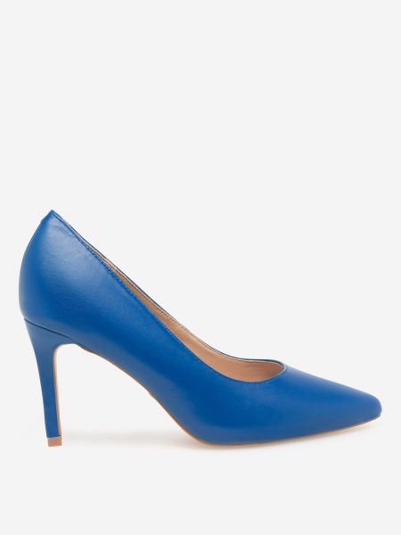Елегантни ниски обувки с ток Lasocki синьо