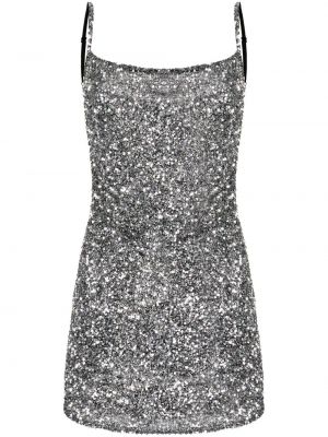 Sukienka mini z cekinami Rachel Gilbert srebrna