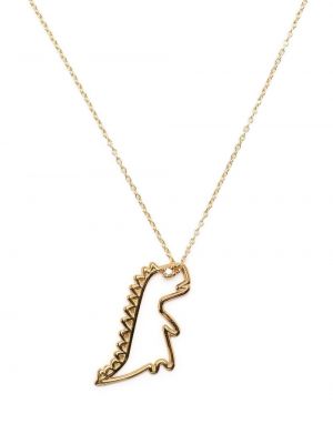 Aliita dinosaur-pendant necklace - Oro