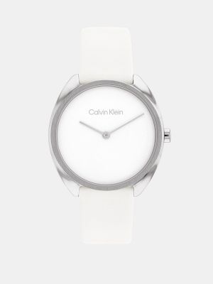 Relojes de cuero Calvin Klein blanco