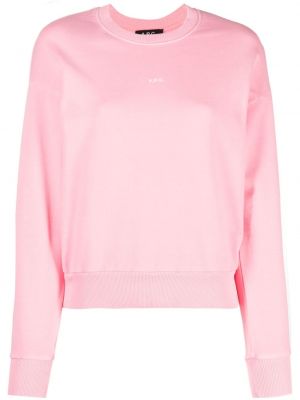 Sweatshirt mit print A.p.c. pink