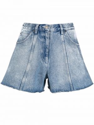 Pantalones cortos de cintura alta Iro azul