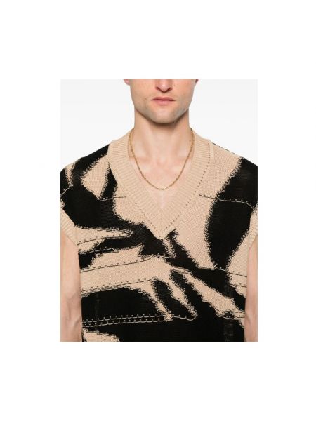 Sweter z dekoltem w serek Roberto Collina