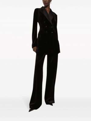 Sametové sako Dolce & Gabbana černé
