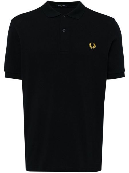 Poloshirt med broderier Fred Perry blå