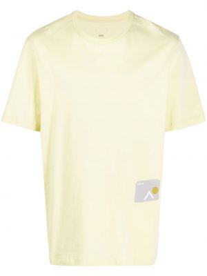 T-shirt con stampa Oamc giallo