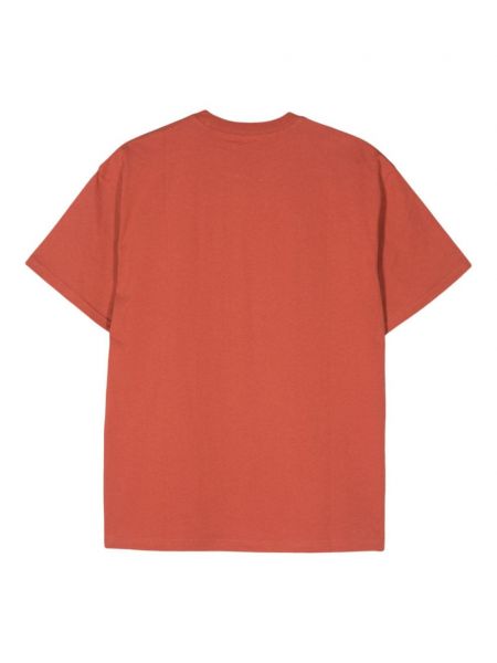 Kokvilnas t-krekls Carhartt Wip oranžs