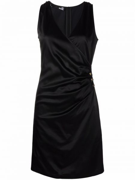 Vestido de cóctel con escote v Love Moschino negro