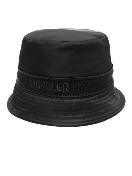 Siuvinėtas kepurė Moncler juoda